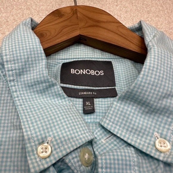 Bonobos Standard Fit Men’s Lightweight Button Down Shirt Light Blue Size XL - Picture 2 of 7